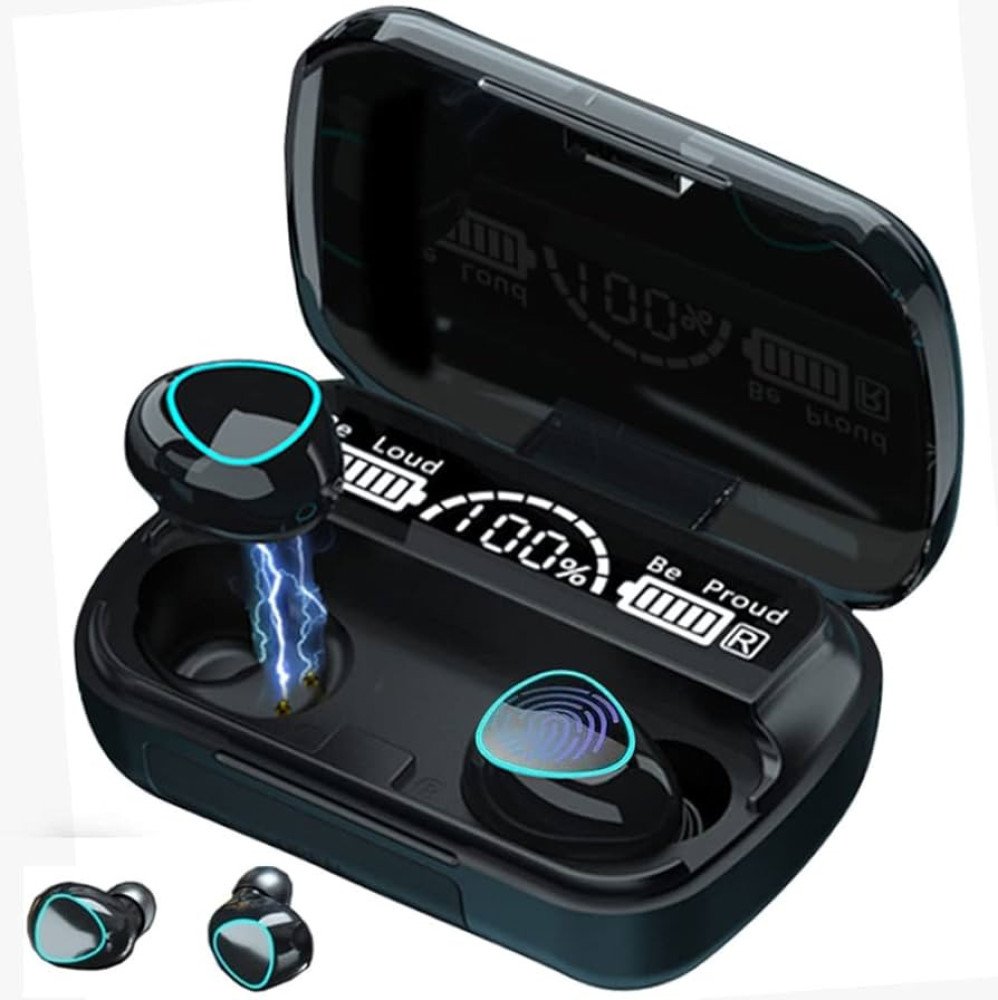 M10 TWS Wireless Bluetooth Earbuds with LED Display Charging Case