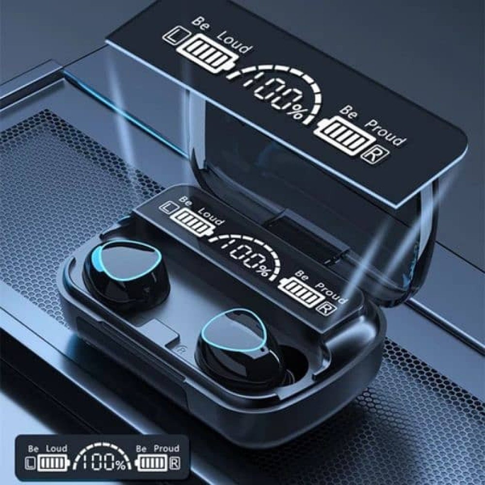 M10 TWS Wireless Bluetooth Earbuds with LED Display Charging Case