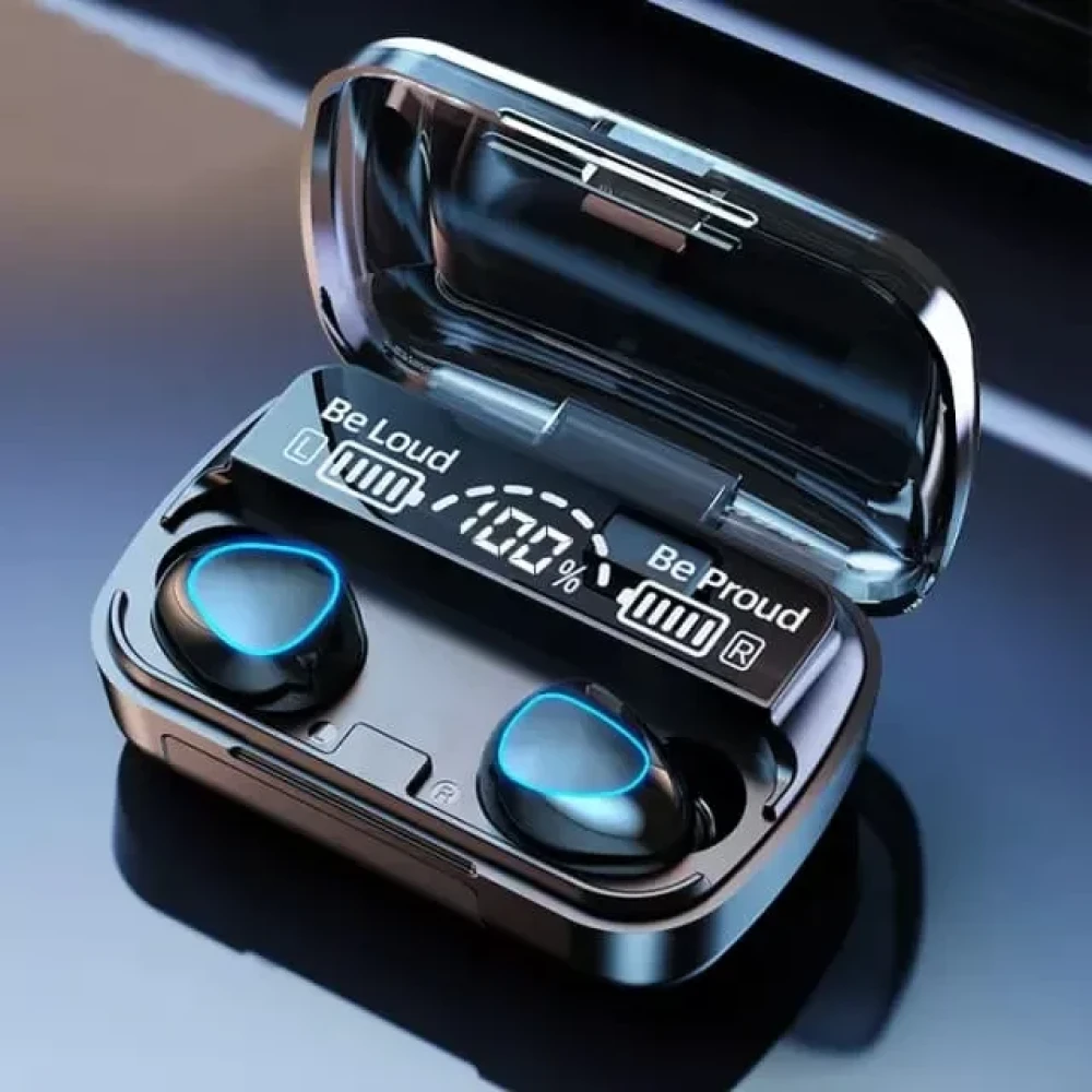 M10 TWS Wireless Bluetooth Earbuds with LED Display Charging Case