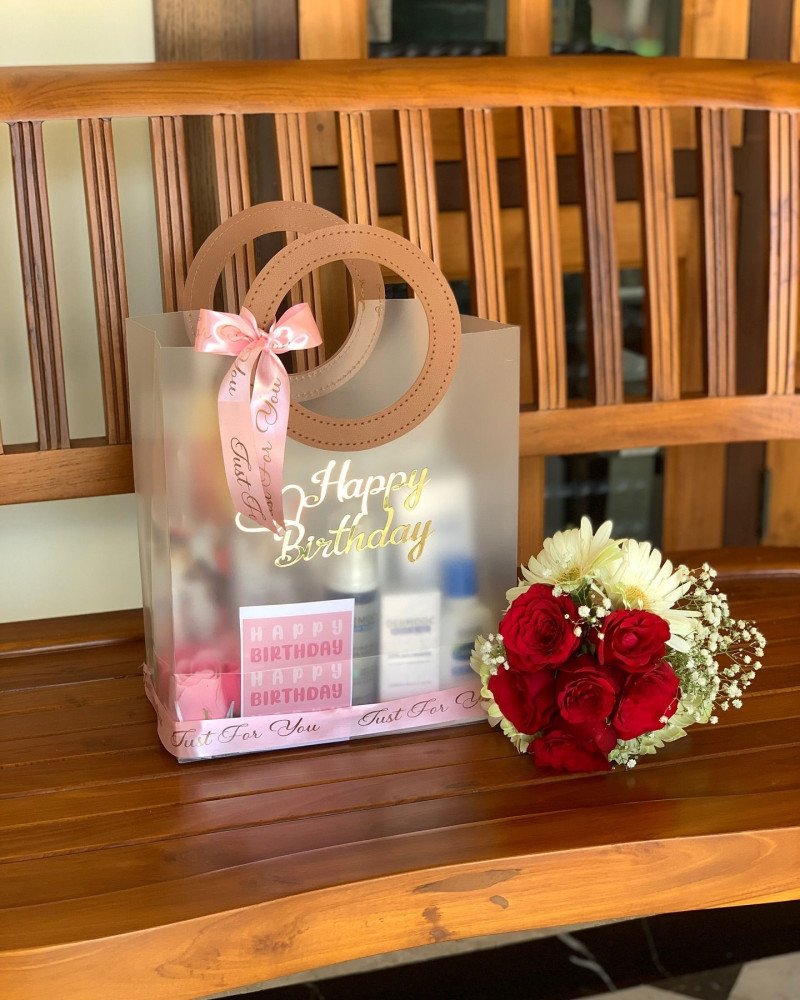 Translucent Goodie Bag Square | Gift Packing Bag | Party Favor Bag | Goodie Bag for Birthday & Events