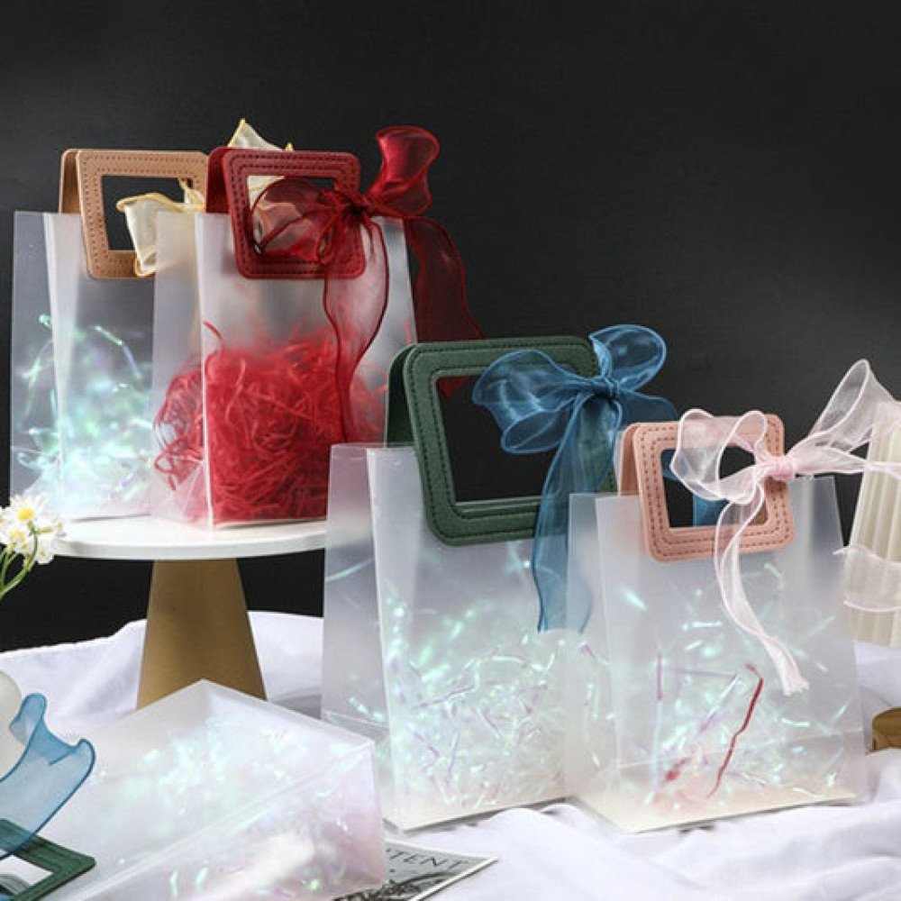 Translucent Goodie Bag Square | Gift Packing Bag | Party Favor Bag | Goodie Bag for Birthday & Events