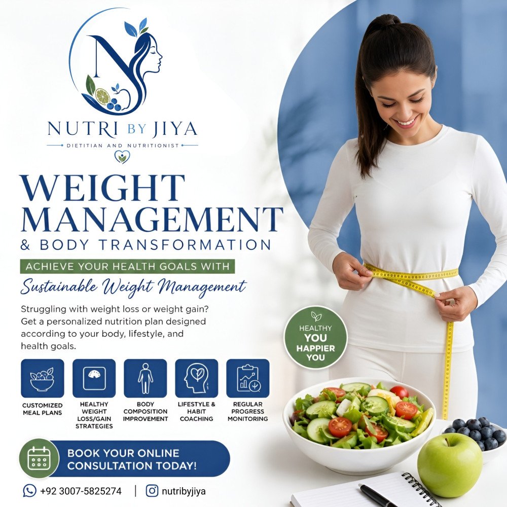 Weight Management Program – Personalized Nutrition & Lifestyle Coaching
