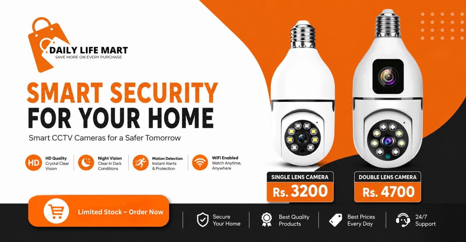Daily Life Mart CCTV Camera Flash Deal