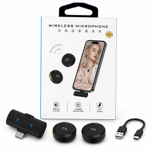Ennix M1 TX Dual Wireless Lavalier Microphone with USB-C Charger
