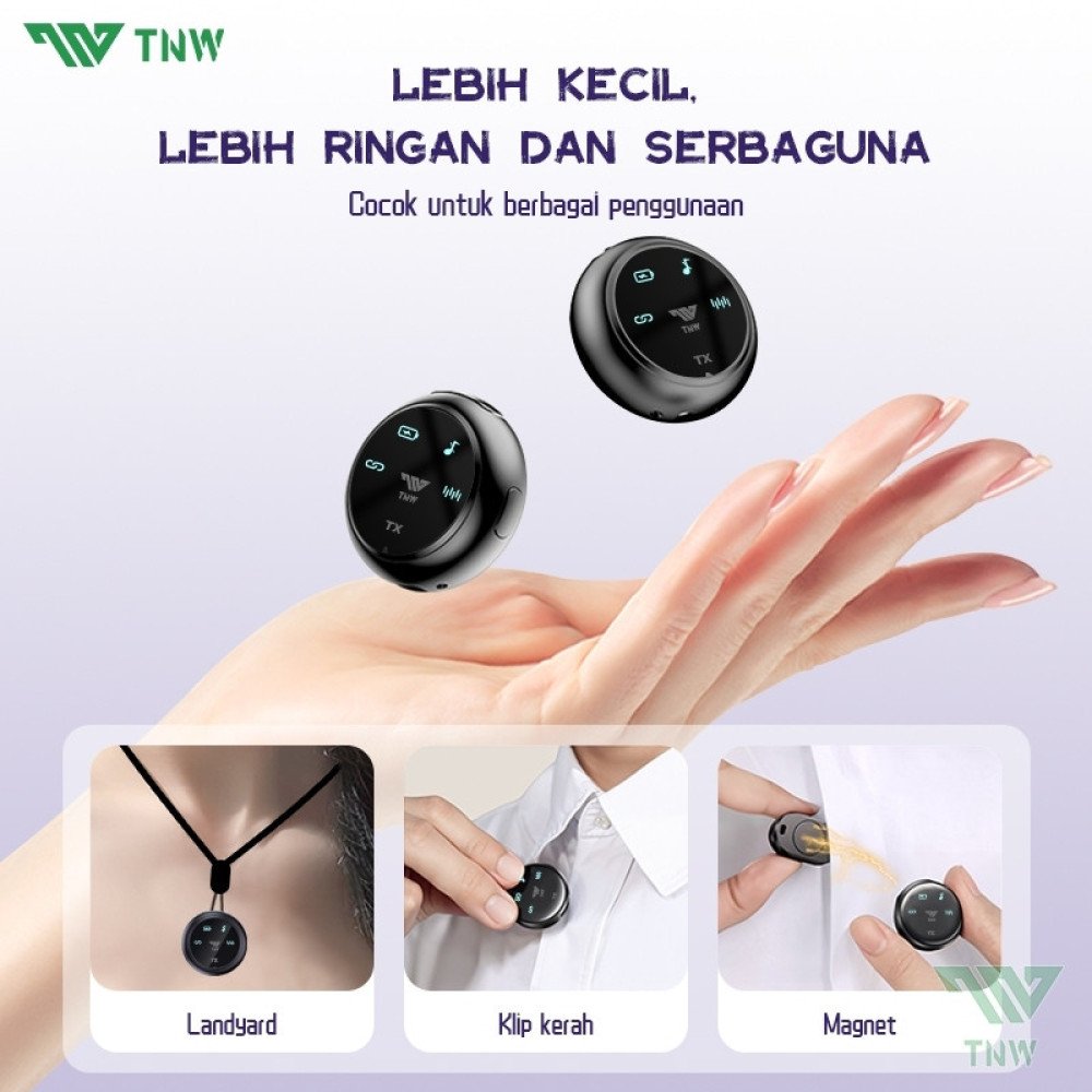 K31 Pro Collar Clip Button Wireless Microphone